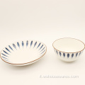 12pcs set di stoviglie in porcellana ceramica popolare